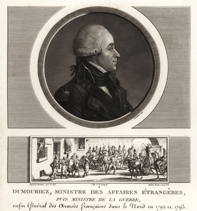 Charles-Francois du Perier Dumouriez, francuski generał podczas francuskich wojen rewolucyjnych autorstwa Unbekannt