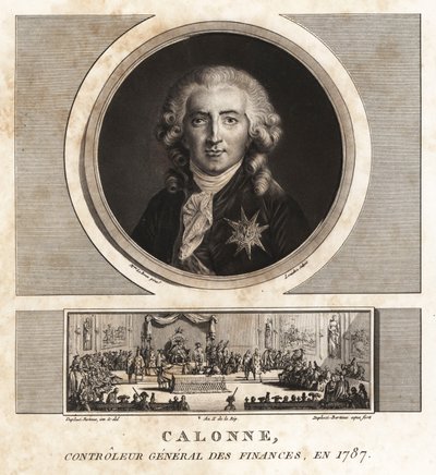 Charles Alexandre de Calonne, Generalny Kontroler Finansów autorstwa Unbekannt