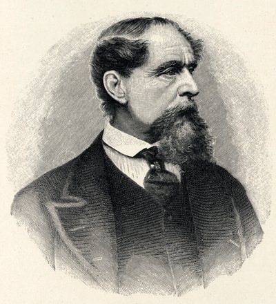 Charles Dickens - portret autorstwa Unbekannter Künstler