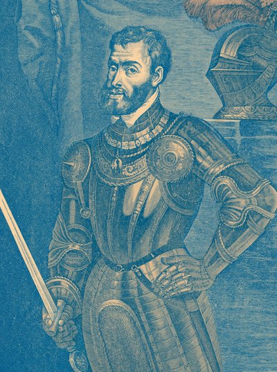Karol V (1500-58) (grawerowanie) autorstwa Lancelot Volders