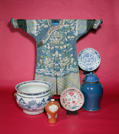 Chińska szata smoka i porcelana (zdjęcie) autorstwa Unbekannt