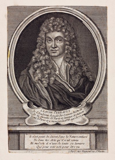 Claude Perrault, francuski architekt, naukowiec i lekarz, ok. 1660 autorstwa Unbekannt