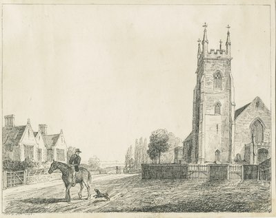 Kościół Colwich: szkic piórem, 1833 autorstwa Unbekannt