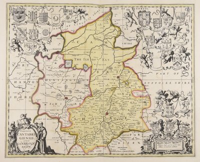 Comitatis Cantabrigiensis vernacule Cambridge Shire autorstwa Unbekannter Künstler