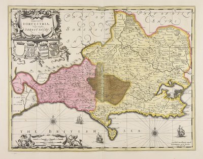Comitatus Dorcestria vulgo anglice Dorset Shire autorstwa Unbekannter Künstler