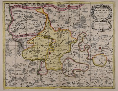 Comitatus Wertheimici finitimarumque regionum noua et exacta descriptio autorstwa Unbekannter Künstler