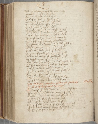 Kopia Kroniki Andrzej z Wyntoun, Fol 319 verso, ok. 1550 (tusz na papierze) autorstwa Unbekannt