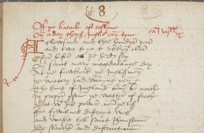 Kopia Kroniki Andrzej z Wyntoun, Fol 325 verso, detal, ok. 1550 (tusz na papierze) autorstwa Unbekannt