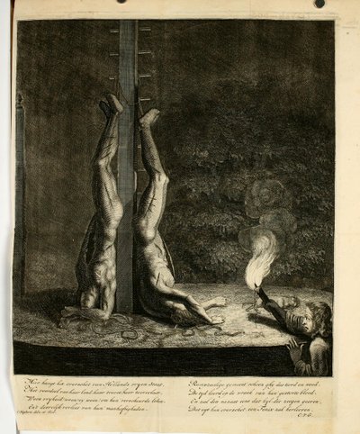 Cornelis Huyberts - Brothers De Witt na Groene Zoodje w Hadze (noc) endoodderdoorlugtig00hoev 0752 autorstwa Unbekannter Künstler