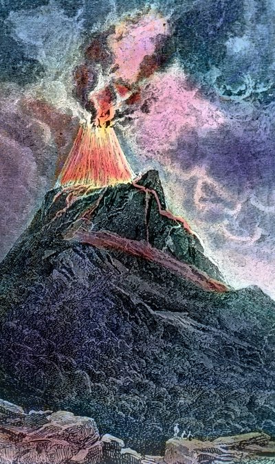 Wulkan Cotopaxi w Ekwadorze autorstwa Unbekannter Künstler
