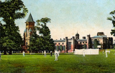Mecz krykieta w Rugby School, ok. 1908 r. autorstwa Unbekannter Künstler