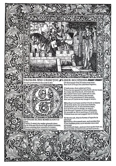 Dekoracyjny wiersz Geoffreya Chaucer autorstwa Unbekannt
