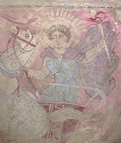 Fragment z polichromowanej ceramiki Canosan oinochoe, Apulia, ok. 1900 r. początek III wieku p.n.e. (ceramika) autorstwa Unbekannt