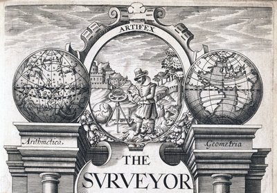 Fragment frontyspisu „The Surveyor” autorstwa Unbekannt