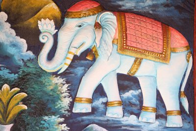 Oddany słoń. Siem Reap Kambodża autorstwa Unbekannt
