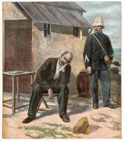Sprawa Dreyfusa. 1896 (grawerowanie) autorstwa Unbekannter Künstler