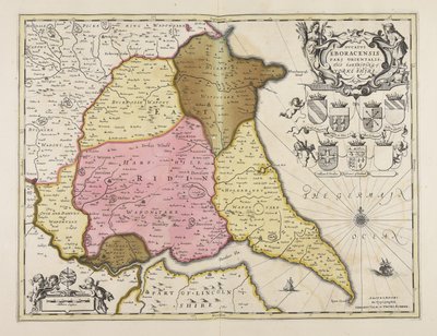 Ducatus Eboracensis pars orientalis  Wschodni władca Yorke shire autorstwa Unbekannter Künstler