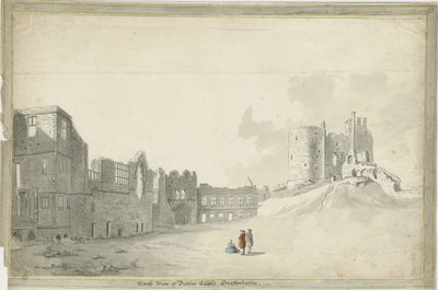 Zamek Dudley: rysunek w odcieniu sepii, bd [ok. 1790] autorstwa Unbekannt