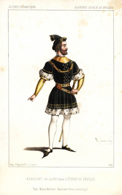 Angielski baryton Paul-Bernard Barroilhet jako Król w L