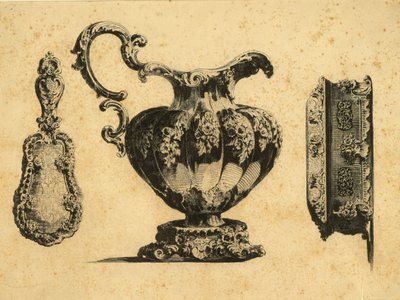 Grawer przedstawiający trzy akcesoria kosmetyczne autorstwa księcia Pawła (Pawła) Grigoriewicza Demidoffa (1738-1821) autorstwa Unbekannt