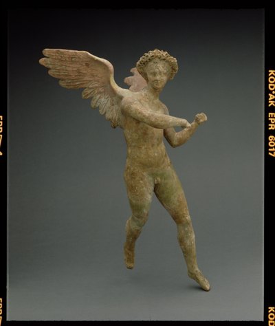 Eros w locie, figura wykonana w Myrinie w Azji Mniejszej Grecki, okres hellenistyczny, ok. 150-100 pne (terakota) autorstwa Unbekannt
