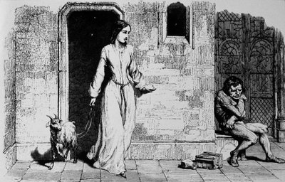 Esmeralda i Quasimodo autorstwa Unbekannter Künstler