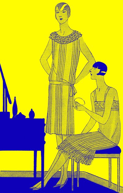 Moda: bielizna na wiosnę 1928 autorstwa Unbekannter Künstler