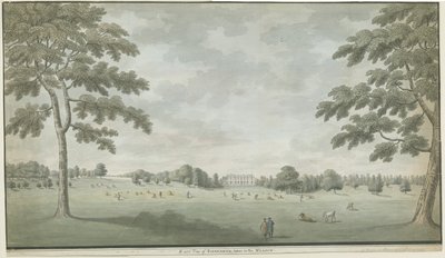 Fisherwick Hall: malarstwo akwarelowe, bd [1786] autorstwa Unbekannt