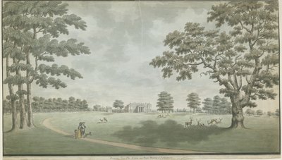 Fisherwick Hall: malarstwo akwarelowe, bd [1786] autorstwa Unbekannt