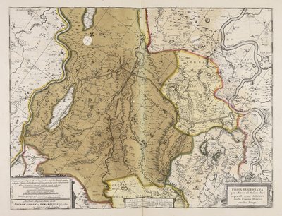 Fossa Eugeniana quae a Rheno ad Mosam duci coepta est anno MDCXXVII ductu comitis Henrici vanden Berge autorstwa Unbekannter Künstler