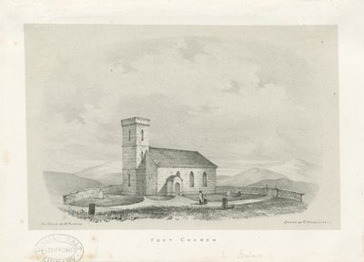 Kościół Foxt - litografia, bd [ok. 1840] autorstwa Unbekannt
