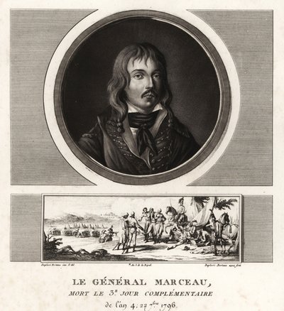Francois Severin Marceau, francuski generał-rewolucjonista autorstwa Unbekannt