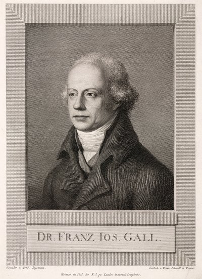 Franz Joseph Gall, niemiecki anatom i frenolog, ok. 1800 autorstwa Unbekannt