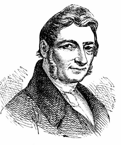 Franz Xaver Gabelsberger (1789-1849) wynalazca systemu stenograficznego autorstwa Unbekannter Künstler