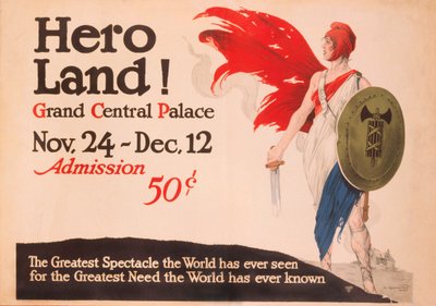 Plakat French Hero Land, Nowy Jork, Nowy Jork autorstwa Unbekannt