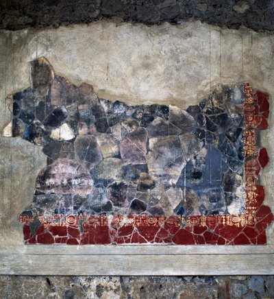 Fresk, Villa Arianna, Stabiae, Kampania, Włochy, Cywilizacja rzymska, II wpne, Detail autorstwa Benjamin Baud