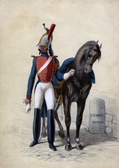 Garde de Paris, ze swoim koniem autorstwa Unbekannter Künstler