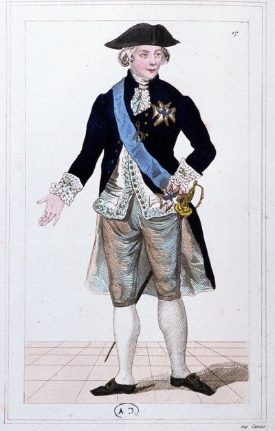 Generał Lafayette, dowódca gwardii narodowej, ok. 1810 r. (rycina) autorstwa Unbekannter Künstler