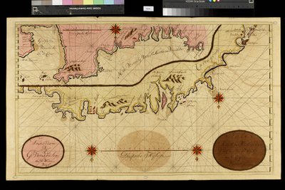 Mapa geograficzna: reprezentacja Cartageny w Kolumbii, wykonana przez holenderskiego kartografa Gerarda van Keulena (1678-1726) 1709-1713. Biblioteca Angelica, Rzym autorstwa Unbekannter Künstler