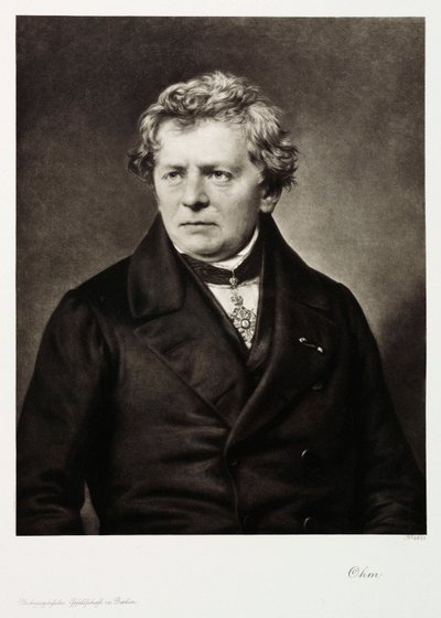 Georg Simon Ohm, niemiecki fizyk, ok. 1840 autorstwa Unbekannt