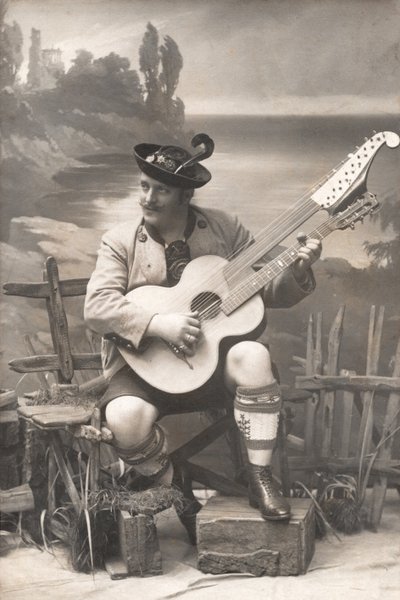 Gustav Rechl, Niemcy 1908 (czarno-białe zdjęcie) autorstwa Unbekannter Künstler