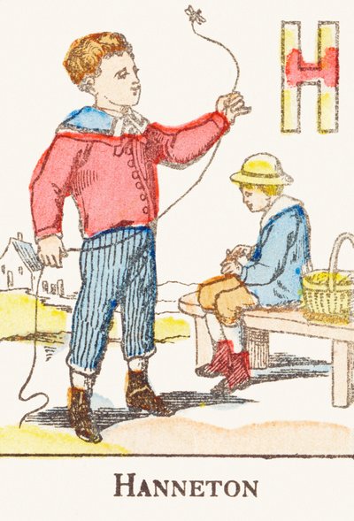 H: Chrabąszcz - Grawer z „Alfabet des jeux”, ok. 1890 r. autorstwa Unbekannt