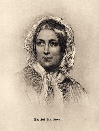 Harriet Martineau - portret autorstwa Unbekannter Künstler