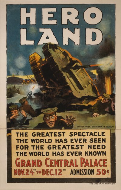 Plakat Hero Land, Nowy Jork, Nowy Jork autorstwa Unbekannt