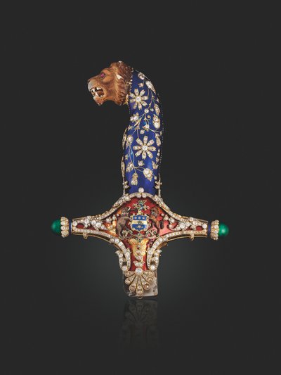 Wzgórze Państwowego Miecza Maharadży Jagatjita Singha z Kapurthali, ok. 1900 autorstwa Unbekannt