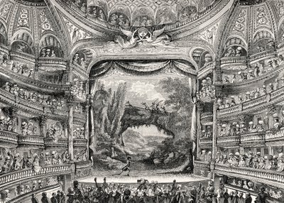 Historia teatru: Teatr Variétés Amusantes w Paryżu (obecnie Théâtre-Francais) autorstwa Unbekannter Künstler