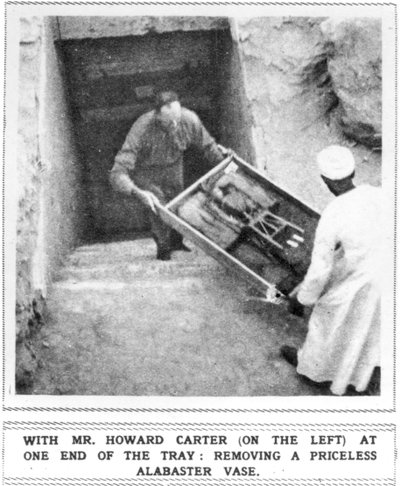 Howard Carter (1874-1939) Usuwanie skarbów z grobowca Tutanchamona autorstwa Unbekannt