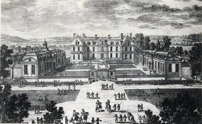 Ile de France, Seine et Marne (77), Pomponne: widok zewnętrzny Chateau de Pomponne - pocztówka z 1929 autorstwa Unbekannt