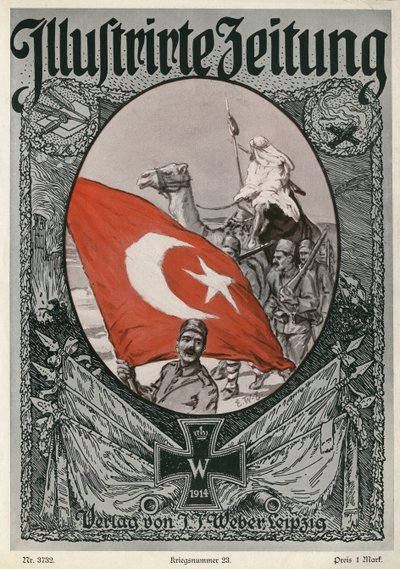Illustrirte Zeitung: okładka, 7 stycznia 1915 r. autorstwa Unbekannter Künstler