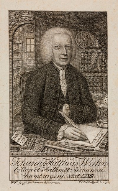 Johann Matthias Wahn, niemiecki matematyk, ok. 1792 r. autorstwa Unbekannt